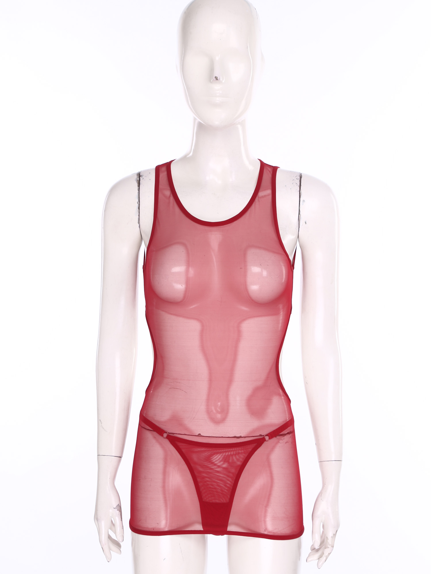 ชุดมินิเดรสซีทรูตาข่ายเซ็กซี่ส - Sexy Mesh Sheer Bodycon Dress บทวิจารณ์และราคา