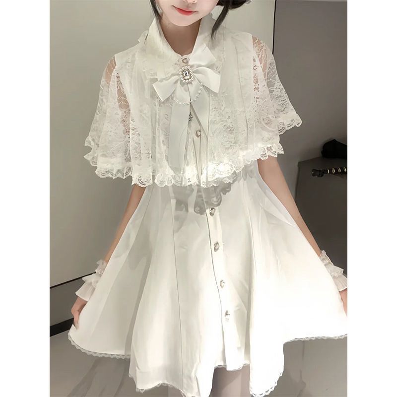 ชุดเดรสสไตล์โกธิคญี่ปุ่น Y2K ป - Korean Style A Line Shirt Dress บทวิจารณ์และราคา