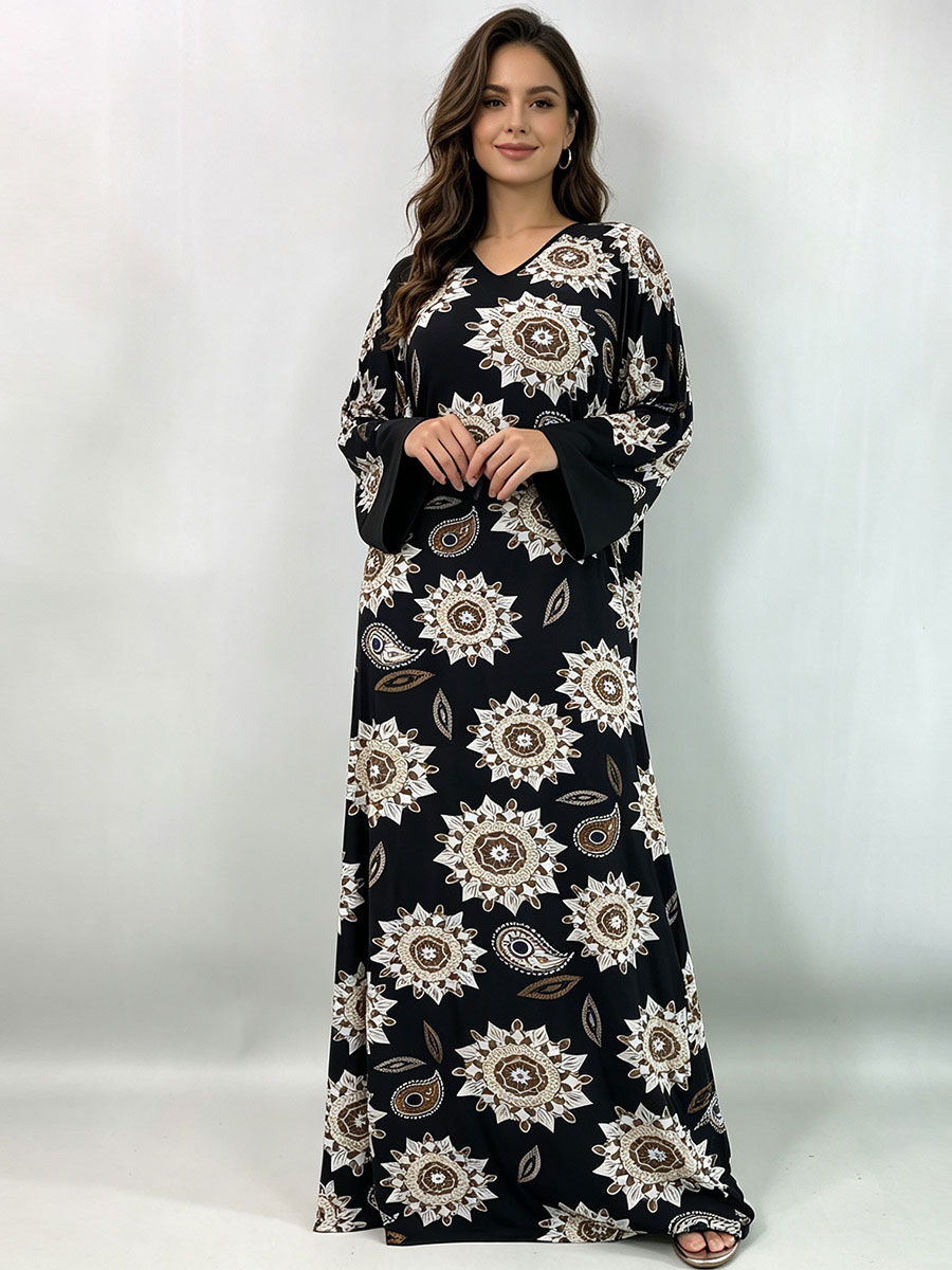 ชุดเดรสยาวไซส์ใหญ่สำหรับผู้หญิ - Boho Summer Beach Maxi Dress บทวิจารณ์และราคา