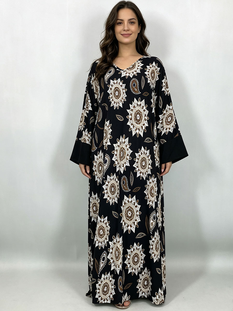 ชุดเดรสยาวไซส์ใหญ่สำหรับผู้หญิ - Boho Summer Beach Maxi Dress บทวิจารณ์และราคา