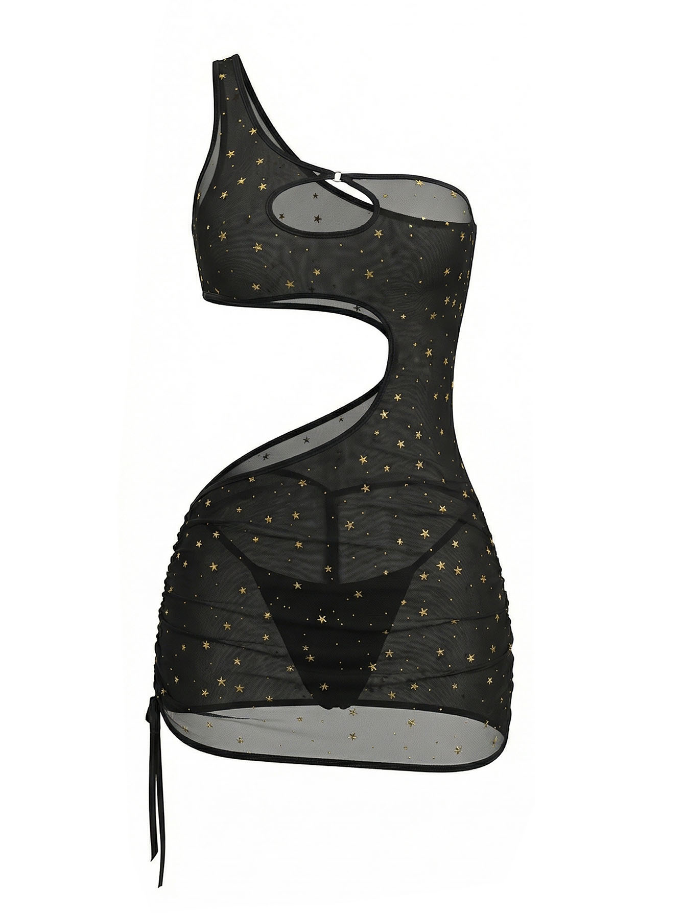ชุดเดรสชุดชั้นในตาข่ายโปร่งลาย - Sexy Mesh Sheer Bodycon Dress บทวิจารณ์และราคา