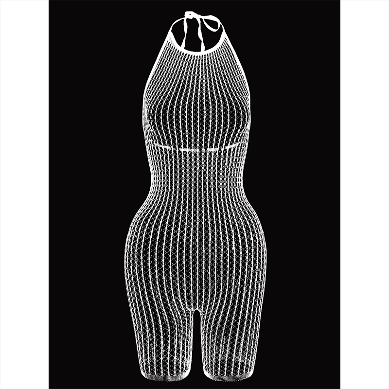 ชุดเดรสบอดี้คอนแขนกุดซีทรูตาข่ - Sexy Mesh Sheer Bodycon Dress บทวิจารณ์และราคา