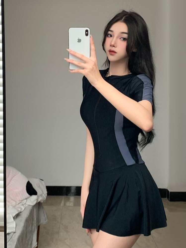 ชุดว่ายน้ำวันพีซแบบสุภาพสำหรับ - Skirts บทวิจารณ์และราคา