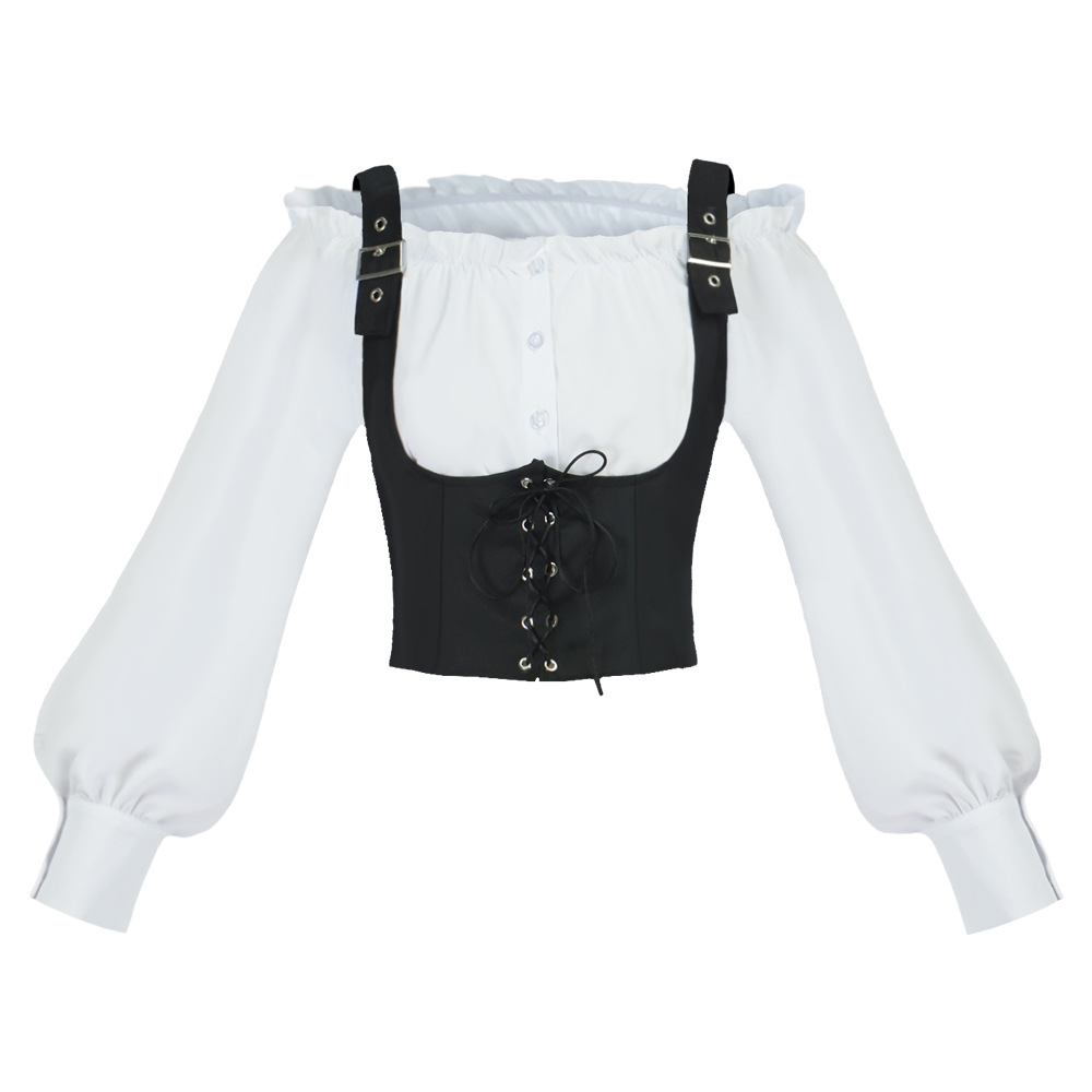 เสื้อเบลาส์ผู้หญิงสไตล์เรโทรตะ - Tops บทวิจารณ์และราคา